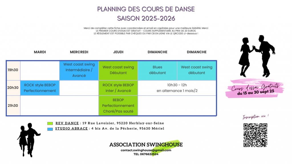 Planning des Activités 2025-2026