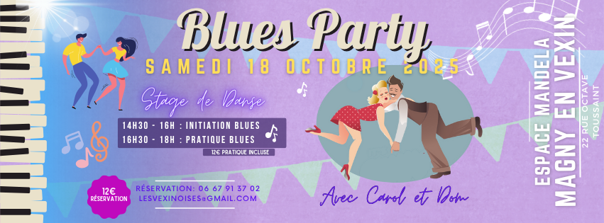 DANSE BLUES PARTY MAGNY 18 OCT 25